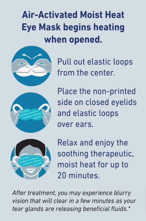 Eyedration by Bruder: Moist Heat Masks - 10 Pk